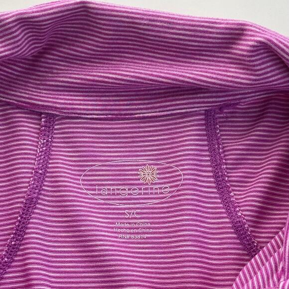 Tangerine Purple Orchid Long Sleeve 1/4 Zip Sweater Athletic Womens Size Small S - Picture 10 of 14